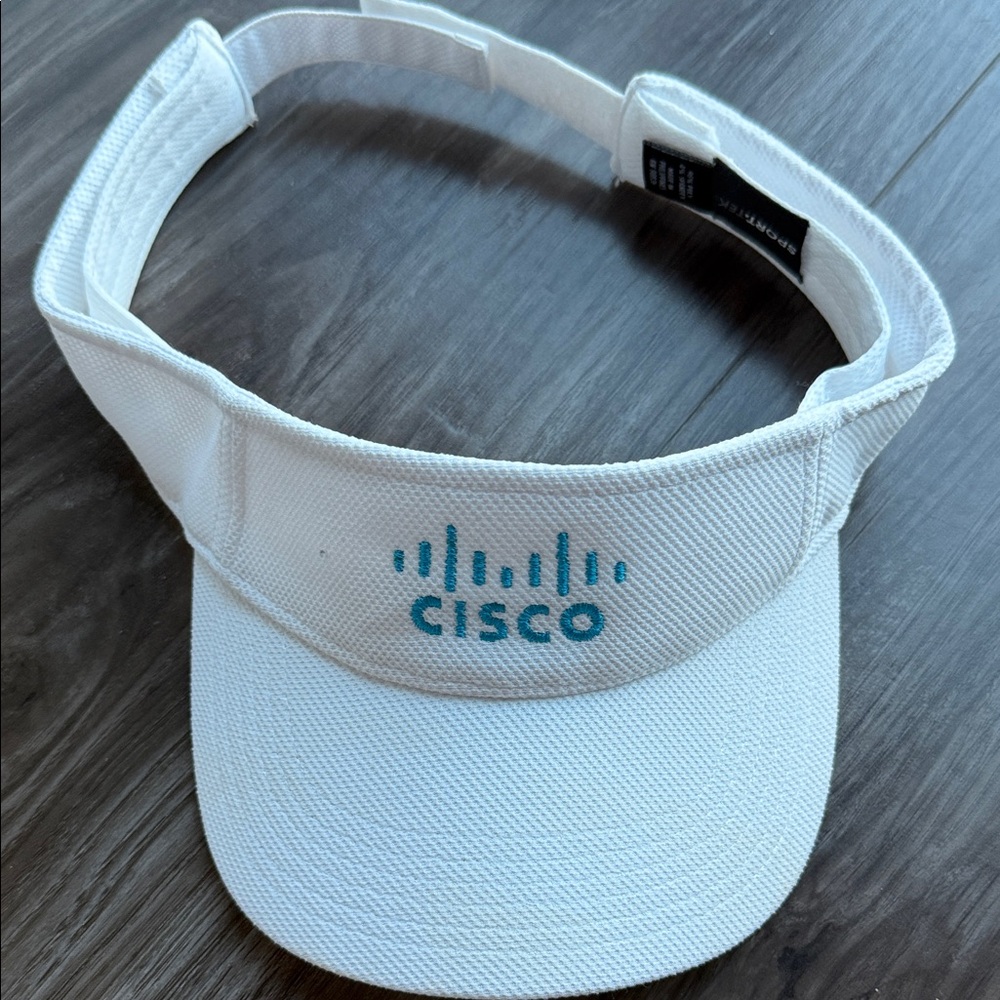 Cisco White Visor Hat